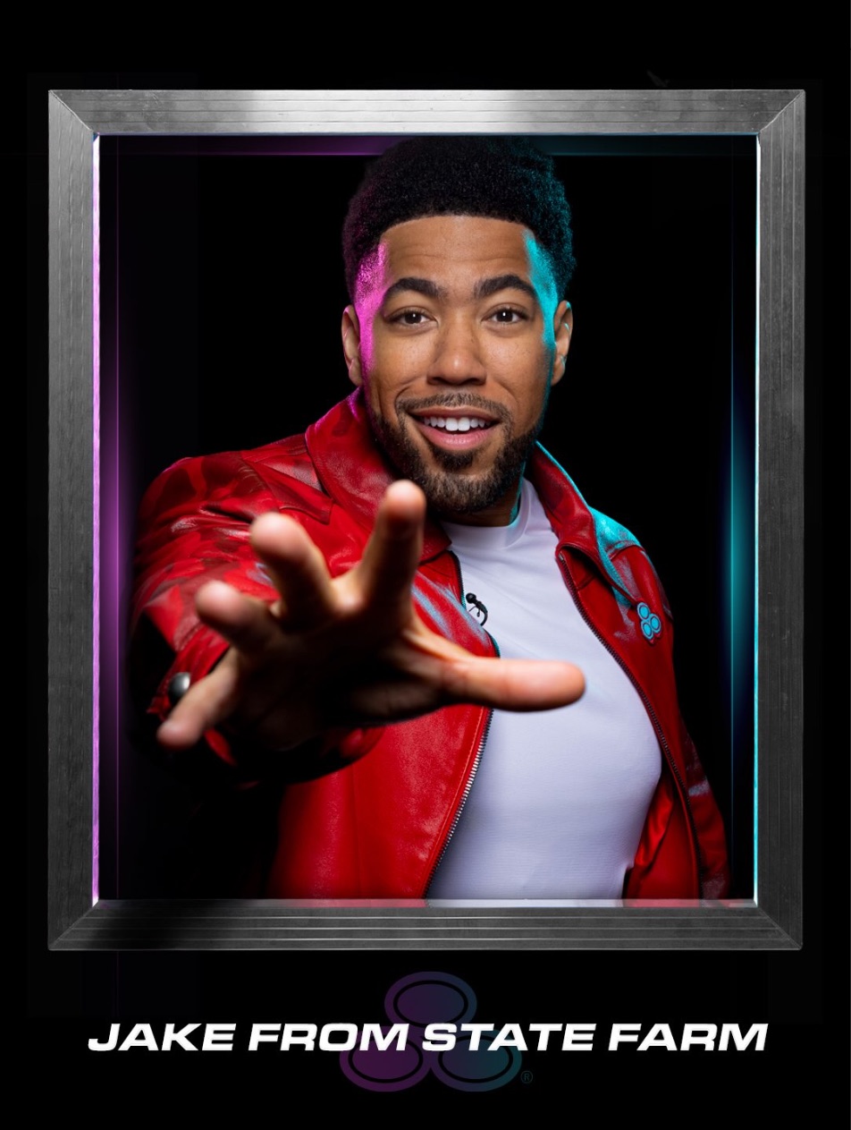 Jake from State Farm, cast portrait from State Farm Gamerhood season 5.